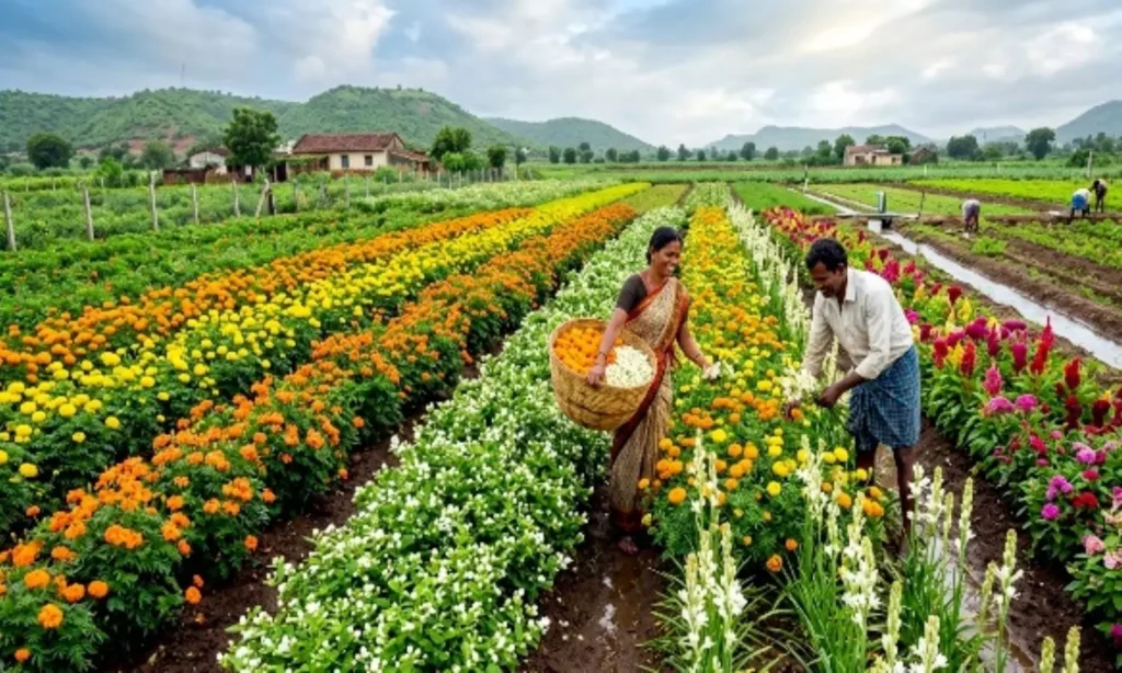 426345 flower farming